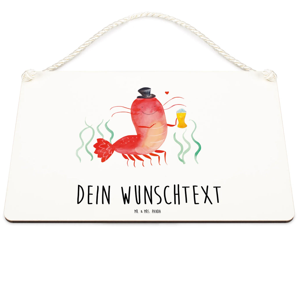 Personalisiertes Deko Schild Hummer mit Weizen Dekoschild, Deko Schild, Schild, Tür Schild, Türschild, Holzschild, Wandschild, Wanddeko, Meerestiere, Meer, Urlaub, Garnele, Garnelen, Bier, Kochen, Männerhaushalt, Junggeselle, Junggesellin, Bierliebhaber, Kneipe, Gasthaus, Wirtschaft