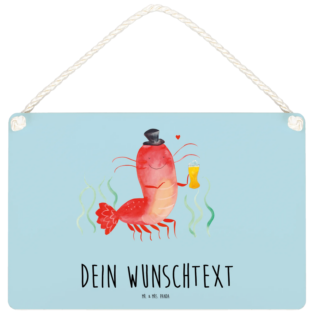 Personalisiertes Deko Schild Hummer mit Weizen Dekoschild, Deko Schild, Schild, Tür Schild, Türschild, Holzschild, Wandschild, Wanddeko, Meerestiere, Meer, Urlaub, Garnele, Garnelen, Bier, Kochen, Männerhaushalt, Junggeselle, Junggesellin, Bierliebhaber, Kneipe, Gasthaus, Wirtschaft