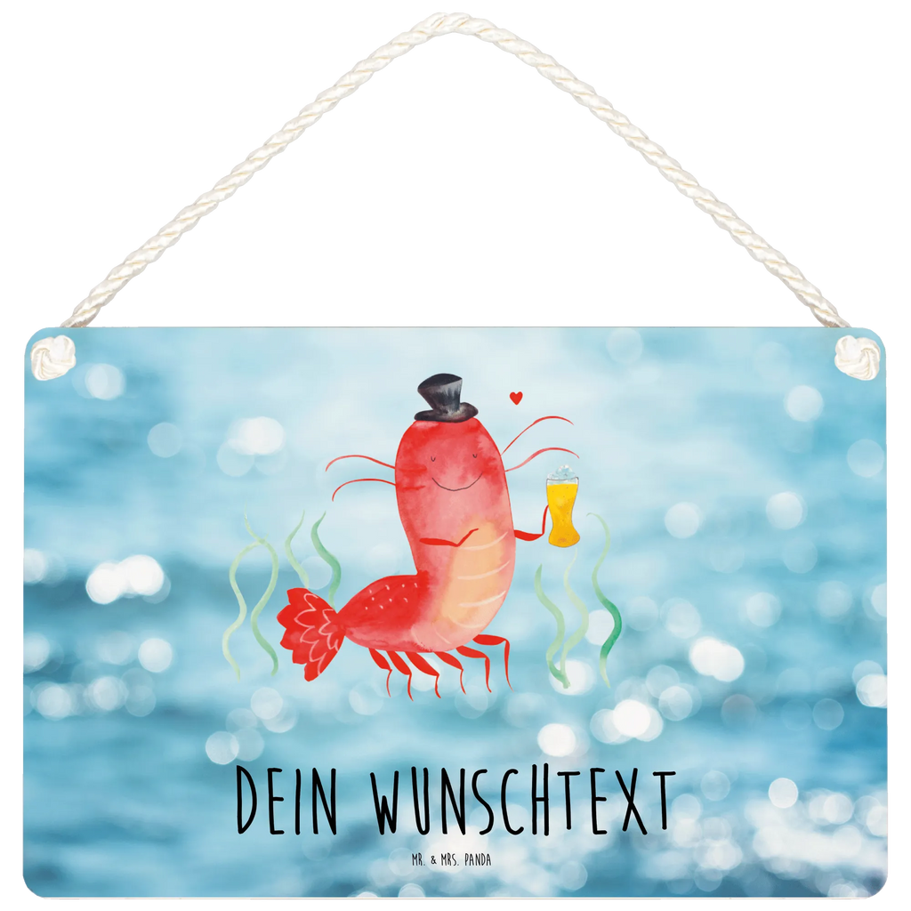 Personalisiertes Deko Schild Hummer mit Weizen Dekoschild, Deko Schild, Schild, Tür Schild, Türschild, Holzschild, Wandschild, Wanddeko, Meerestiere, Meer, Urlaub, Garnele, Garnelen, Bier, Kochen, Männerhaushalt, Junggeselle, Junggesellin, Bierliebhaber, Kneipe, Gasthaus, Wirtschaft