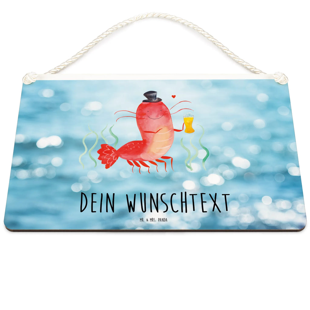 Personalisiertes Deko Schild Hummer mit Weizen Dekoschild, Deko Schild, Schild, Tür Schild, Türschild, Holzschild, Wandschild, Wanddeko, Meerestiere, Meer, Urlaub, Garnele, Garnelen, Bier, Kochen, Männerhaushalt, Junggeselle, Junggesellin, Bierliebhaber, Kneipe, Gasthaus, Wirtschaft