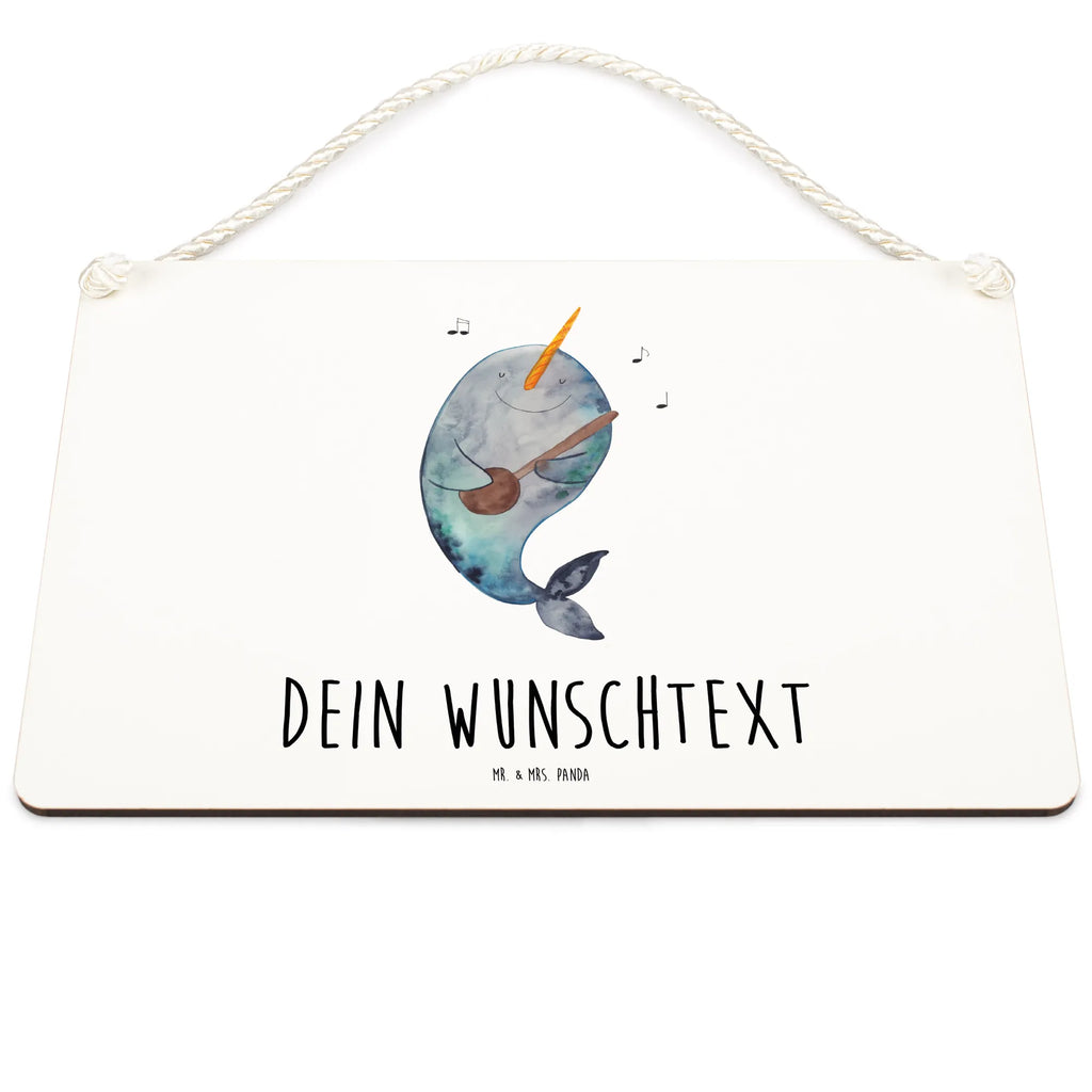 Personalisiertes Deko Schild Narwal Gitarre Dekoschild, Deko Schild, Schild, Tür Schild, Türschild, Holzschild, Wandschild, Wanddeko, Meerestiere, Meer, Urlaub, Narwal, Wal, Tanzen, Probleme, Problemlösung, Frust, Gespräche, Gitarre