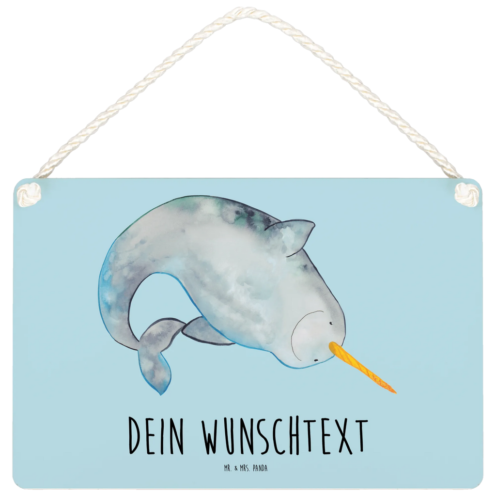 Personalisiertes Deko Schild Narwal Dekoschild, Deko Schild, Schild, Tür Schild, Türschild, Holzschild, Wandschild, Wanddeko, Meerestiere, Meer, Urlaub, Narwal, Wal, Putzen, Hausfrau, Junggesellin, aufräumen, Kinderzimmer