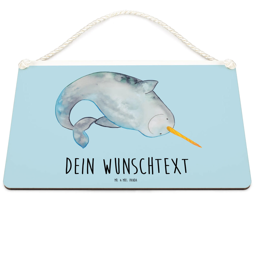 Personalisiertes Deko Schild Narwal Dekoschild, Deko Schild, Schild, Tür Schild, Türschild, Holzschild, Wandschild, Wanddeko, Meerestiere, Meer, Urlaub, Narwal, Wal, Putzen, Hausfrau, Junggesellin, aufräumen, Kinderzimmer