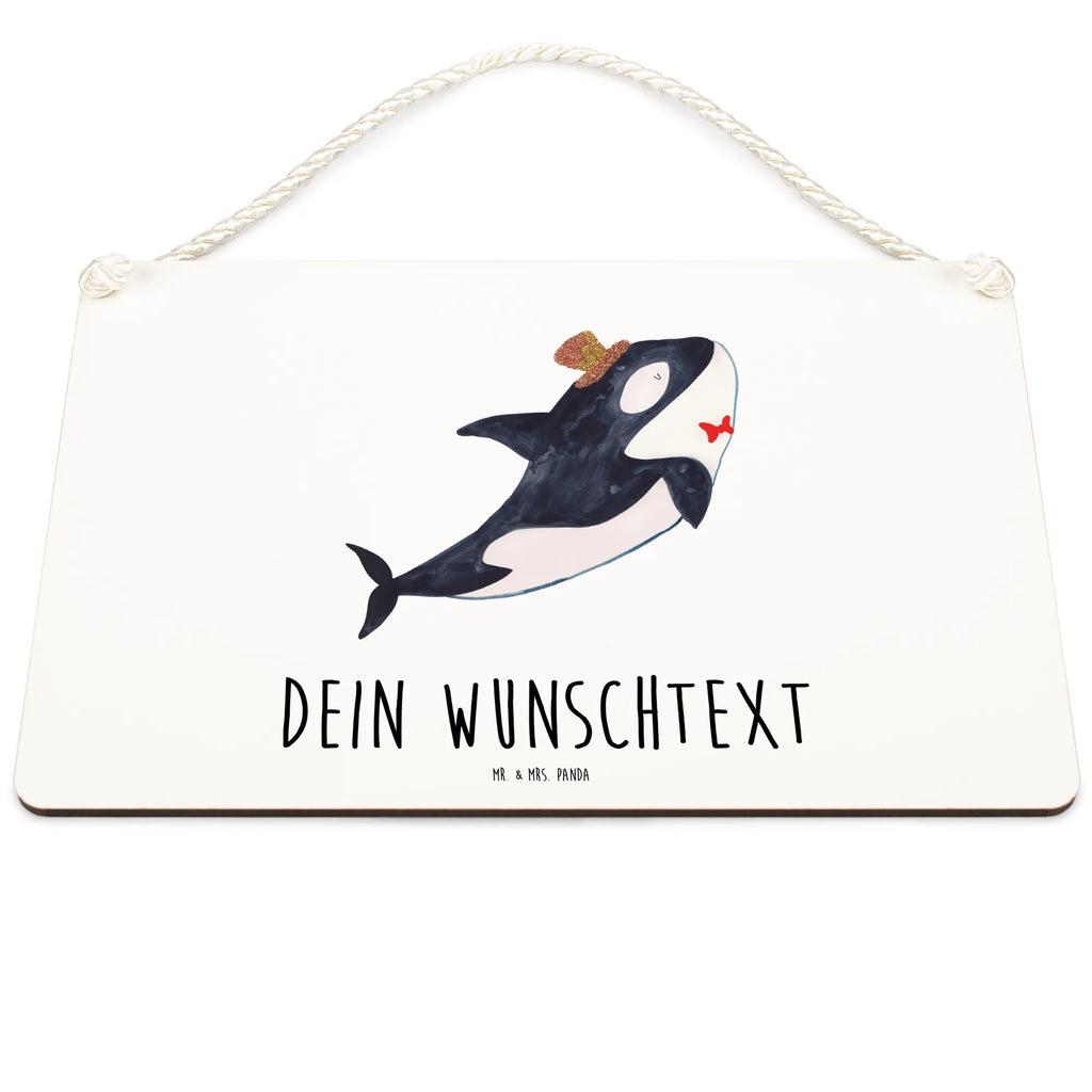 Personalisiertes Deko Schild Orca Zylinder Dekoschild, Deko Schild, Schild, Tür Schild, Türschild, Holzschild, Wandschild, Wanddeko, Meerestiere, Meer, Urlaub, Narwal, Glitter, Konfetti, Glitzer, Geburtstag, Feier, Fete, Fest, Glückwunsch, Orca