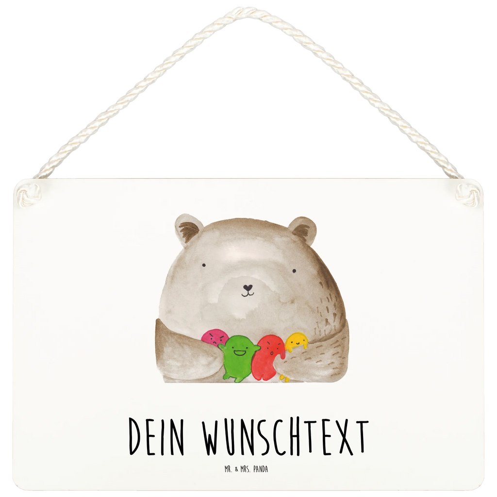 Personalisiertes Deko Schild Bär Gefühl Dekoschild, Deko Schild, Schild, Tür Schild, Türschild, Holzschild, Wandschild, Wanddeko, Bär, Teddy, Teddybär, Wahnsinn, Verrückt, Durchgedreht