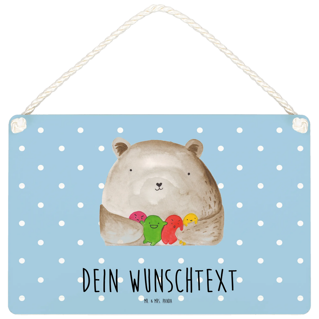 Personalisiertes Deko Schild Bär Gefühl Dekoschild, Deko Schild, Schild, Tür Schild, Türschild, Holzschild, Wandschild, Wanddeko, Bär, Teddy, Teddybär, Wahnsinn, Verrückt, Durchgedreht