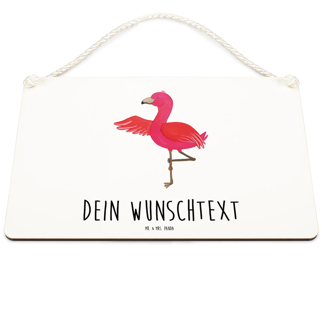 Personalisiertes Deko Schild Flamingo Yoga Dekoschild, Deko Schild, Schild, Tür Schild, Türschild, Holzschild, Wandschild, Wanddeko, Flamingo, Vogel, Yoga, Namaste, Achtsamkeit, Yoga-Übung, Entspannung, Ärger, Aufregen, Tiefenentspannung