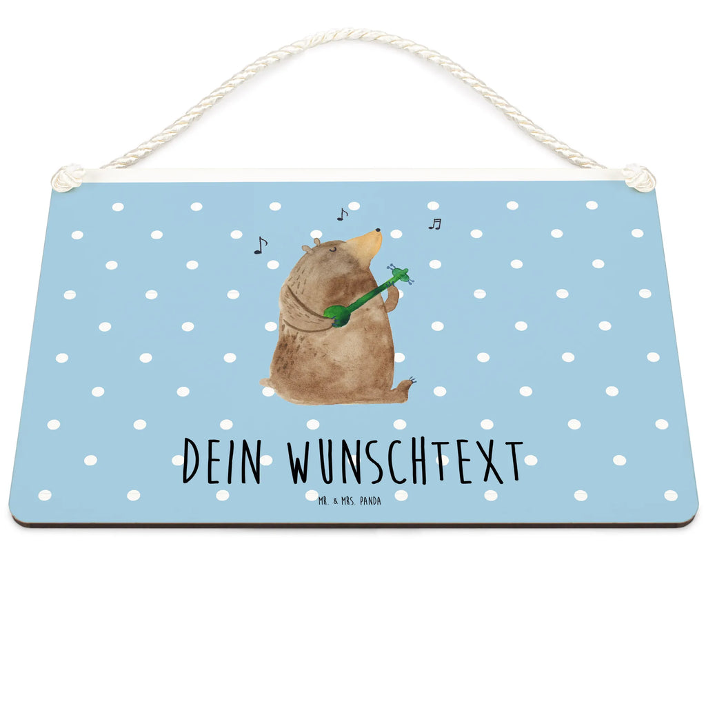 Personalisiertes Deko Schild Bär Lied Dekoschild, Deko Schild, Schild, Tür Schild, Türschild, Holzschild, Wandschild, Wanddeko, Bär, Teddy, Teddybär, Bärchen, Bear, Liebeslied, Lied, Song, Valentinstag, Valentine, Geschenk, Partner, Liebe, Freundin, Frau, Herz, Spruch