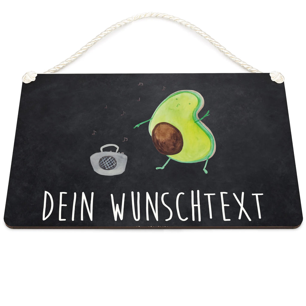 Personalisiertes Deko Schild Avocado tanzt Dekoschild, Deko Schild, Schild, Tür Schild, Türschild, Holzschild, Wandschild, Wanddeko, Avocado, Veggie, Vegan, Gesund