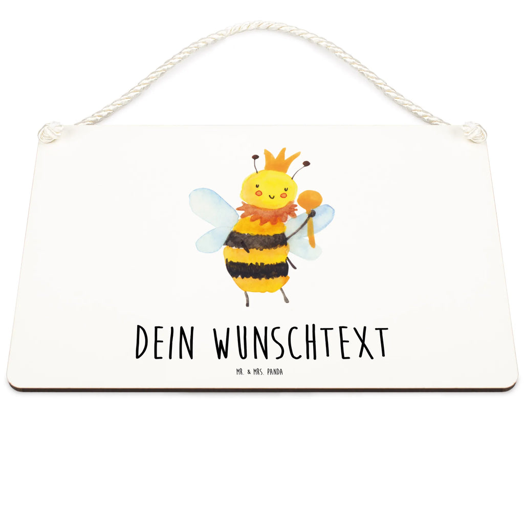 Personalisiertes Deko Schild Biene König Dekoschild, Deko Schild, Schild, Tür Schild, Türschild, Holzschild, Wandschild, Wanddeko, Biene, Wespe, Hummel