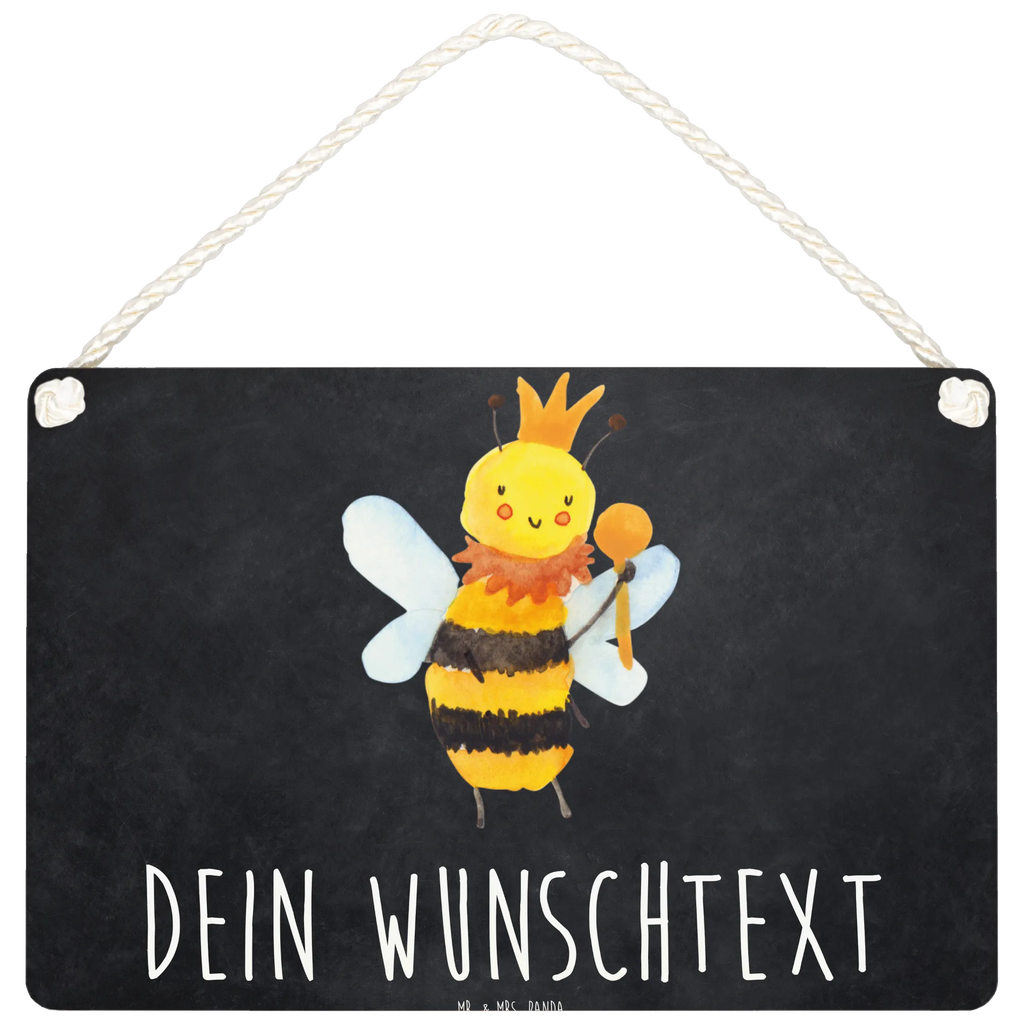 Personalisiertes Deko Schild Biene König Dekoschild, Deko Schild, Schild, Tür Schild, Türschild, Holzschild, Wandschild, Wanddeko, Biene, Wespe, Hummel