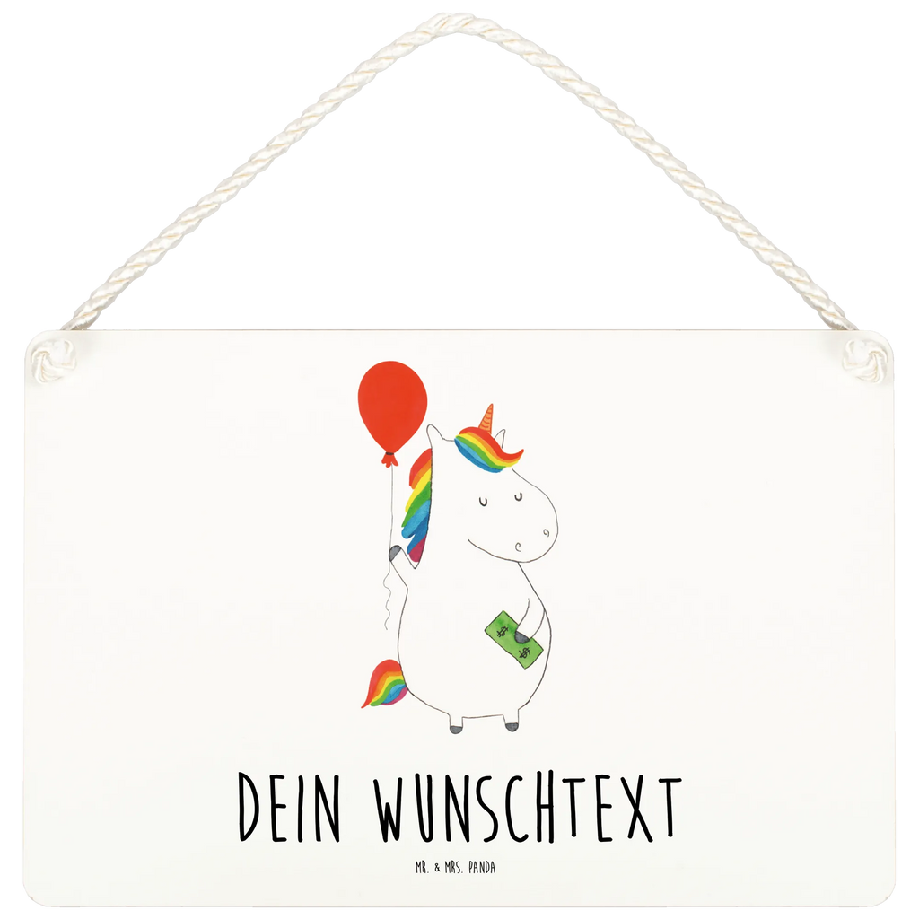 Personalisiertes Deko Schild Einhorn Luftballon Dekoschild, Deko Schild, Schild, Tür Schild, Türschild, Holzschild, Wandschild, Wanddeko, Einhorn, Einhörner, Einhorn Deko, Pegasus, Unicorn, Luftballon, Geld, Lebenslust, Freude, Geschenk, Freundin