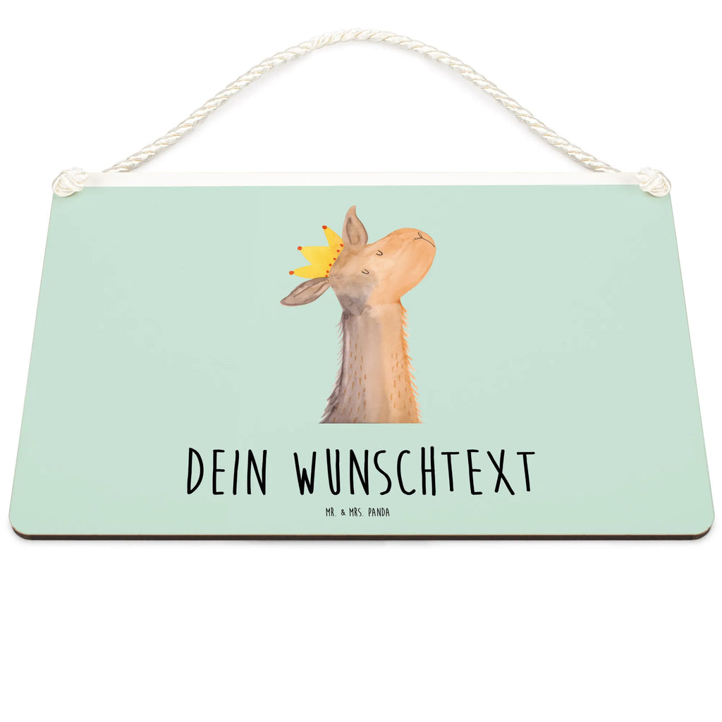 Personalisiertes Deko Schild Lamakopf König Dekoschild, Deko Schild, Schild, Tür Schild, Türschild, Holzschild, Wandschild, Wanddeko, Lama, Alpaka, Lamas, König, Königin, Freundin, Mama, Papa, Büro Kollege, Kollegin, Chef, Vorgesetzter, Abi, Abitur