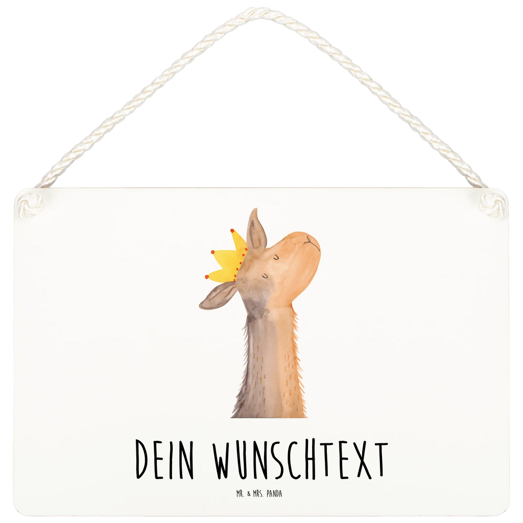 Personalisiertes Deko Schild Lamakopf König Dekoschild, Deko Schild, Schild, Tür Schild, Türschild, Holzschild, Wandschild, Wanddeko, Lama, Alpaka, Lamas, König, Königin, Freundin, Mama, Papa, Büro Kollege, Kollegin, Chef, Vorgesetzter, Abi, Abitur