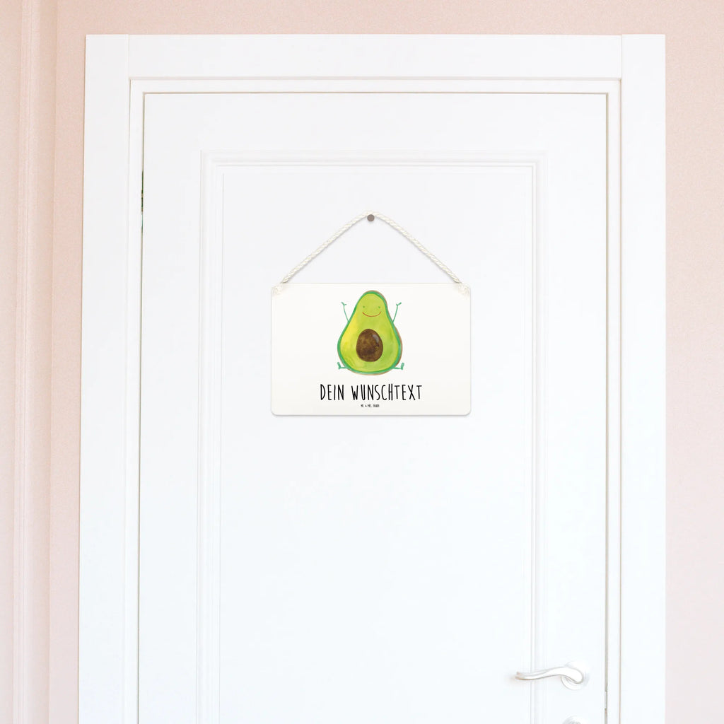 Personalisiertes Deko Schild Avocado Happy Dekoschild, Deko Schild, Schild, Tür Schild, Türschild, Holzschild, Wandschild, Wanddeko, Avocado, Veggie, Vegan, Gesund, Chaos