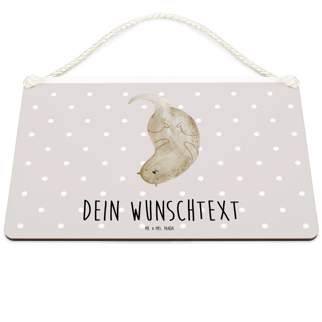 Personalisiertes Deko Schild Otter kopfüber Dekoschild, Deko Schild, Schild, Tür Schild, Türschild, Holzschild, Wandschild, Wanddeko, Otter, Fischotter, Seeotter, Otter Seeotter See Otter