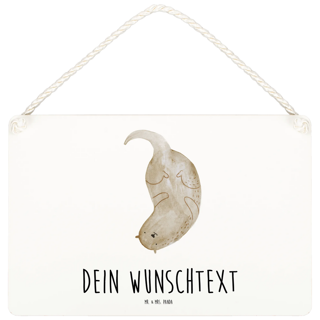 Personalisiertes Deko Schild Otter kopfüber Dekoschild, Deko Schild, Schild, Tür Schild, Türschild, Holzschild, Wandschild, Wanddeko, Otter, Fischotter, Seeotter, Otter Seeotter See Otter