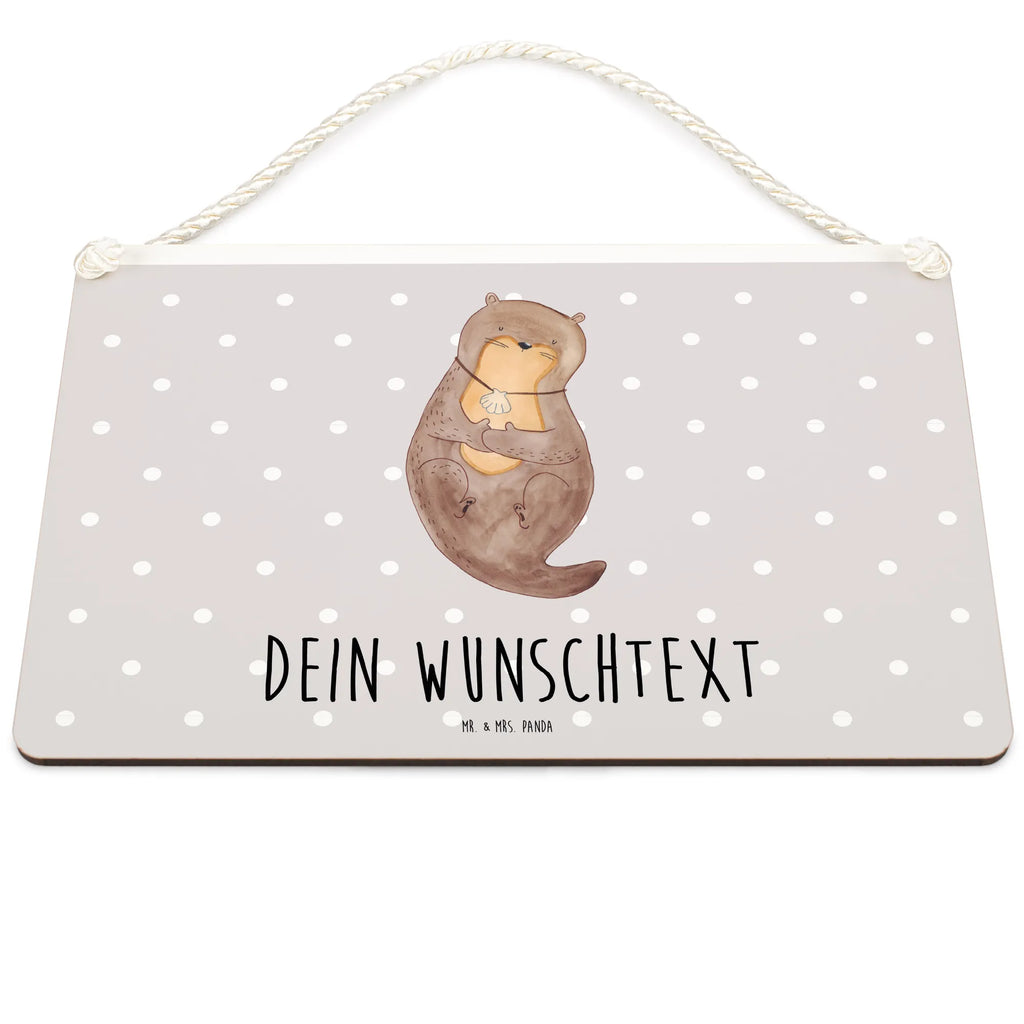 Personalisiertes Deko Schild Otter Muschel Dekoschild, Deko Schild, Schild, Tür Schild, Türschild, Holzschild, Wandschild, Wanddeko, Otter, Fischotter, Seeotter, Otterliebe, grübeln, träumen, Motivation, Tagträumen, Büro