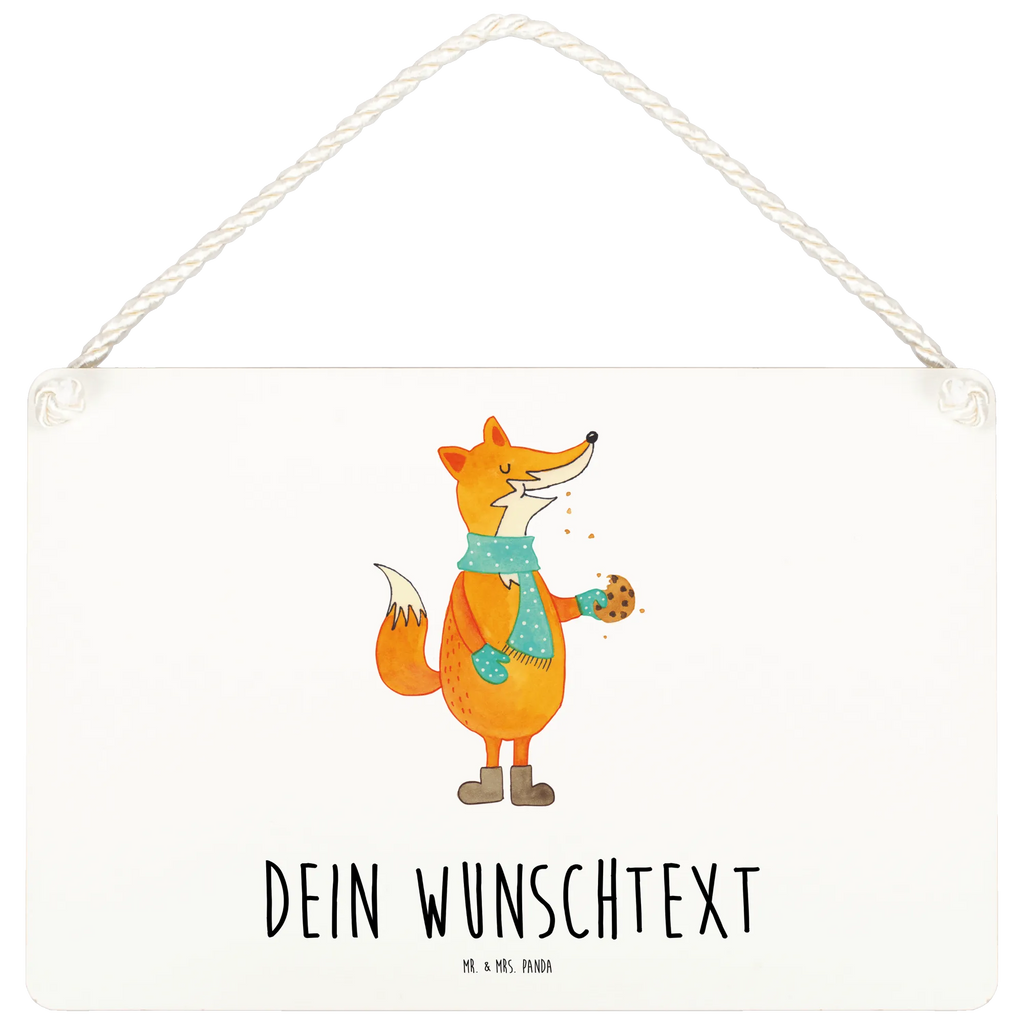 Personalisiertes Deko Schild Fuchs Keks Dekoschild, Deko Schild, Schild, Tür Schild, Türschild, Holzschild, Wandschild, Wanddeko, Fuchs, Füchse, Backen Spruch, Kekse, Winter, Weihnachtszeit, Plätzchen, Liebe, Küche Deko