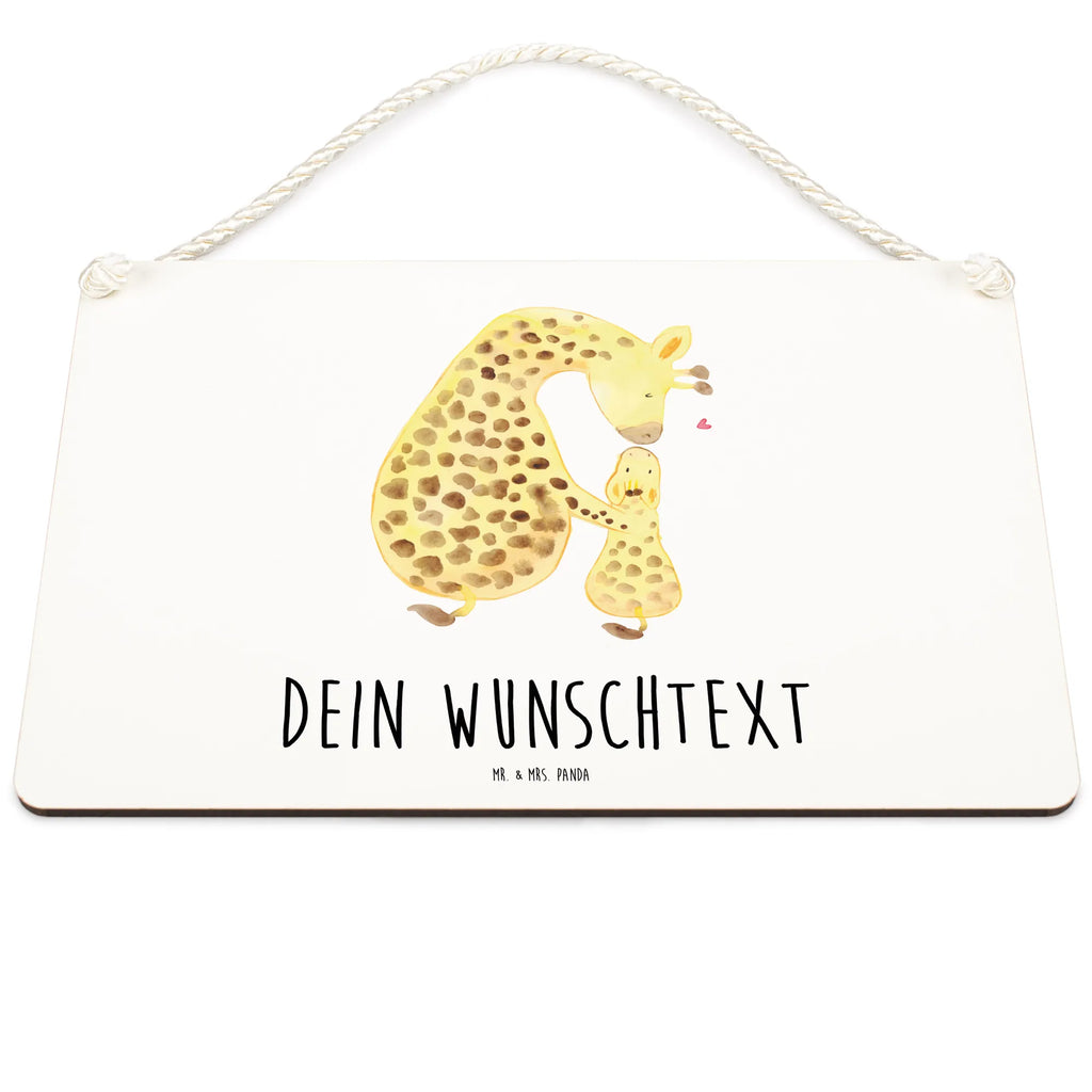 Personalisiertes Deko Schild Giraffe Kind Dekoschild, Deko Schild, Schild, Tür Schild, Türschild, Holzschild, Wandschild, Wanddeko, Afrika, Wildtiere, Giraffe, Kind, Mutter, Mama, Tochter, Sohn, Lieblingsmensch