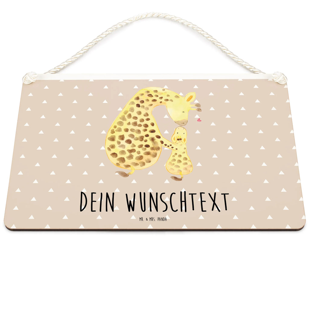 Personalisiertes Deko Schild Giraffe Kind Dekoschild, Deko Schild, Schild, Tür Schild, Türschild, Holzschild, Wandschild, Wanddeko, Afrika, Wildtiere, Giraffe, Kind, Mutter, Mama, Tochter, Sohn, Lieblingsmensch