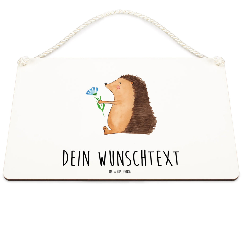 Personalisiertes Deko Schild Igel mit Blume Dekoschild, Deko Schild, Schild, Tür Schild, Türschild, Holzschild, Wandschild, Wanddeko, Tiermotive, Gute Laune, lustige Sprüche, Tiere, Igel, Gute Besserung, Genesungswünsche, Krankheit, Krankenhaus, krank, Besuch