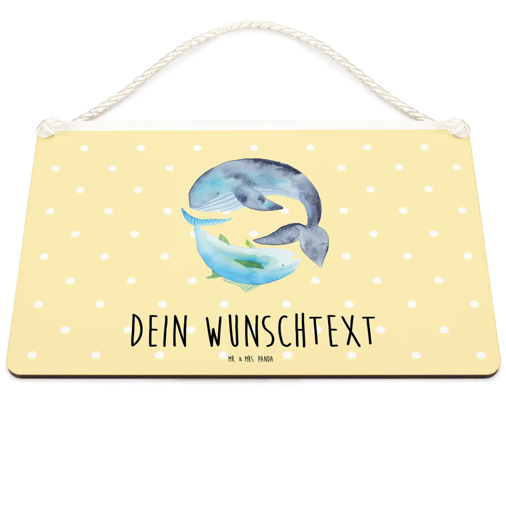 Personalisiertes Deko Schild Walfisch & Thunfisch Dekoschild, Deko Schild, Schild, Tür Schild, Türschild, Holzschild, Wandschild, Wanddeko, Tiermotive, Gute Laune, lustige Sprüche, Tiere, Wal, Wahl, Tunfisch, Wortwitz lustig, Spruch lustig, Flachwitz, Witz, Spruch des Tages, Flachwitz Geschenk