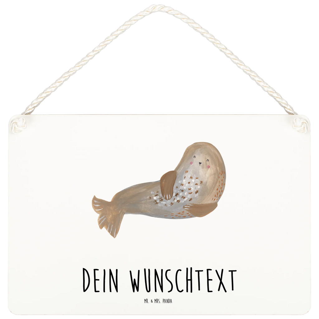 Personalisiertes Deko Schild Robbe Lachen Dekoschild, Deko Schild, Schild, Tür Schild, Türschild, Holzschild, Wandschild, Wanddeko, Tiermotive, Gute Laune, lustige Sprüche, Tiere, Robbe, Robben, Seehund, Strand, Meerestier, Ostsee, Nordsee