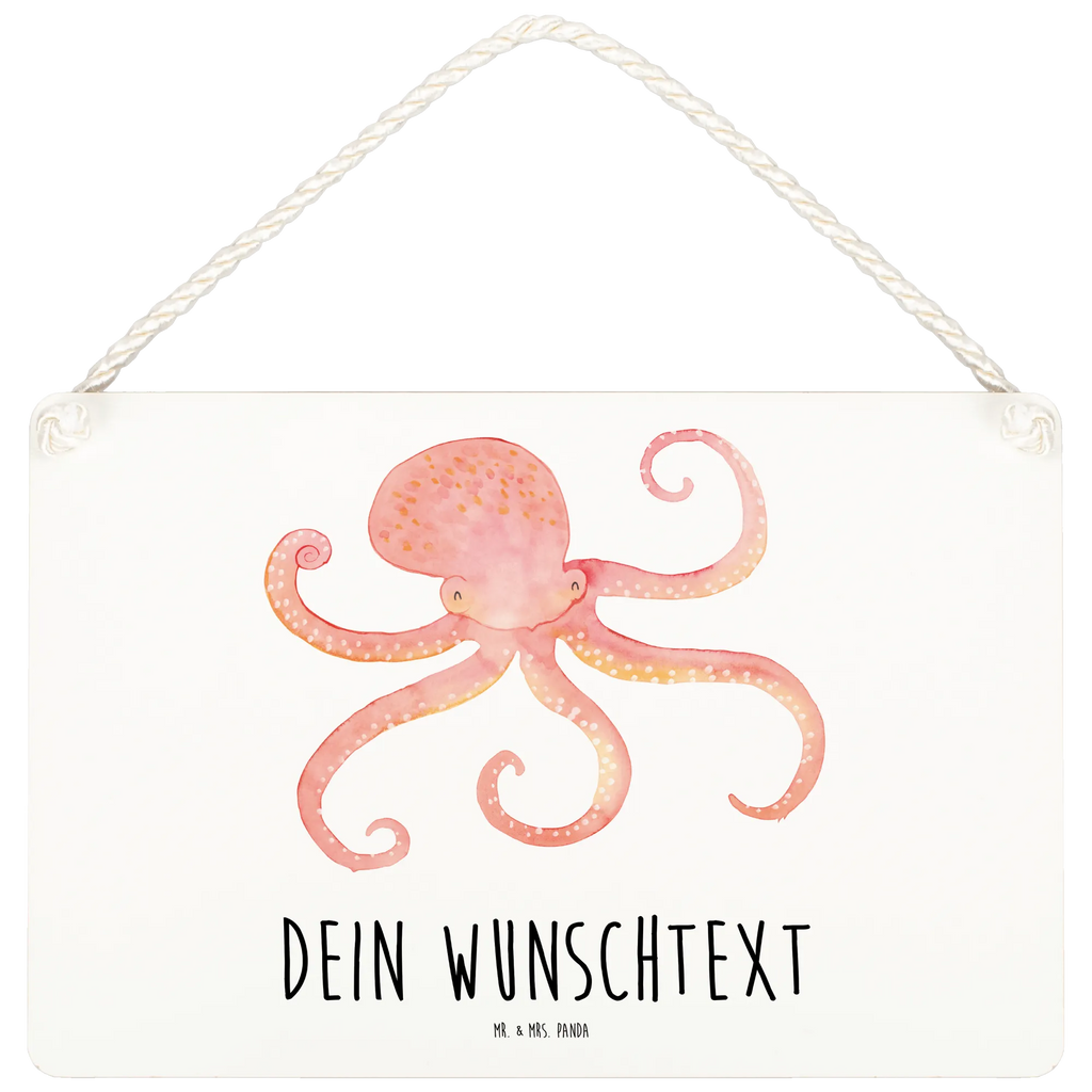 Personalisiertes Deko Schild Tintenfisch Dekoschild, Deko Schild, Schild, Tür Schild, Türschild, Holzschild, Wandschild, Wanddeko, Tiermotive, Gute Laune, lustige Sprüche, Tiere, Meer, Meerestier, Krake, Tintenfisch, Arme, Wasser, Ozean