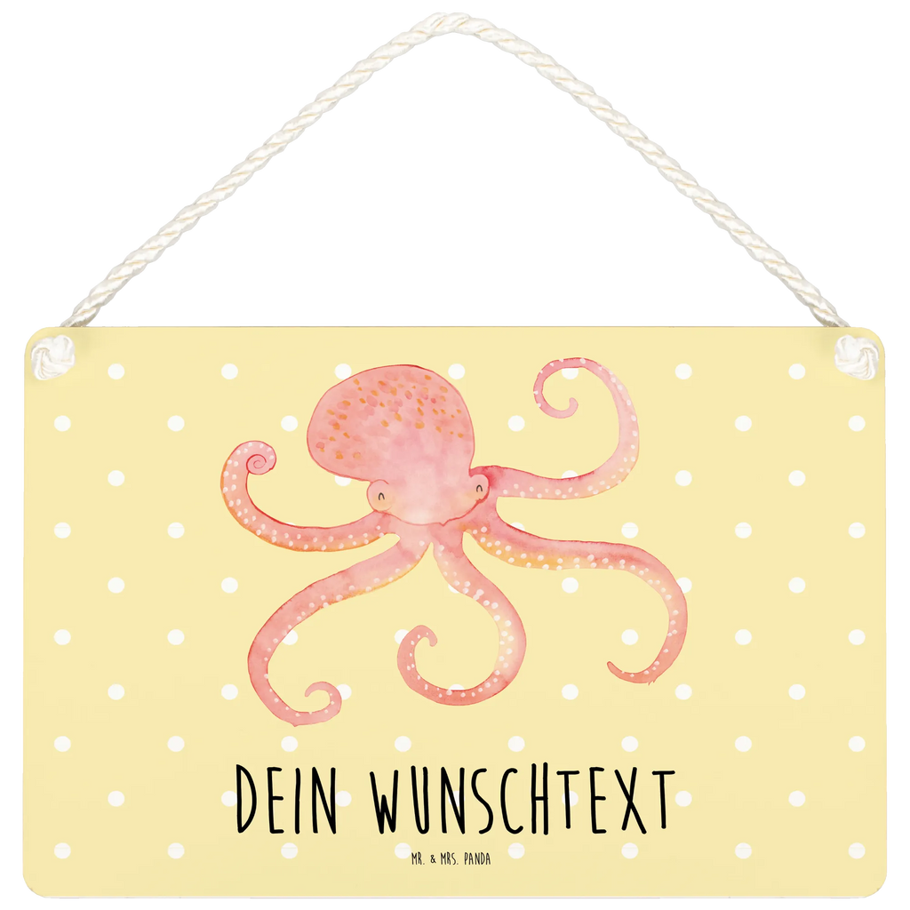 Personalisiertes Deko Schild Tintenfisch Dekoschild, Deko Schild, Schild, Tür Schild, Türschild, Holzschild, Wandschild, Wanddeko, Tiermotive, Gute Laune, lustige Sprüche, Tiere, Meer, Meerestier, Krake, Tintenfisch, Arme, Wasser, Ozean