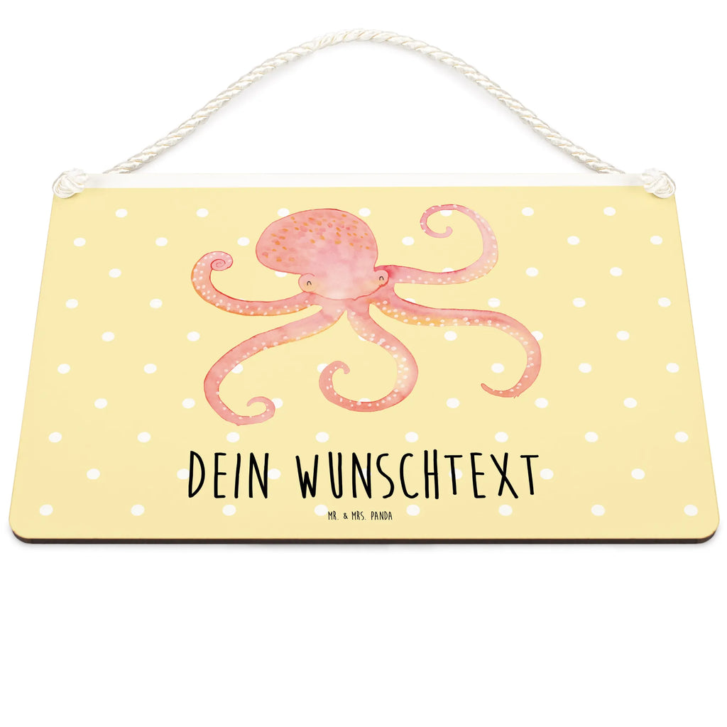 Personalisiertes Deko Schild Tintenfisch Dekoschild, Deko Schild, Schild, Tür Schild, Türschild, Holzschild, Wandschild, Wanddeko, Tiermotive, Gute Laune, lustige Sprüche, Tiere, Meer, Meerestier, Krake, Tintenfisch, Arme, Wasser, Ozean