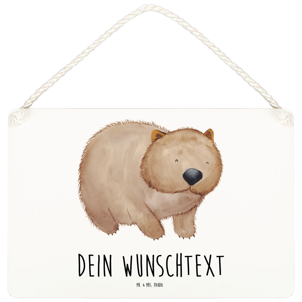 Personalisiertes Deko Schild Wombat Dekoschild, Deko Schild, Schild, Tür Schild, Türschild, Holzschild, Wandschild, Wanddeko, Tiermotive, Gute Laune, lustige Sprüche, Tiere, Wombat, Das Leben ist schön, Motivation, Spruch, Australien