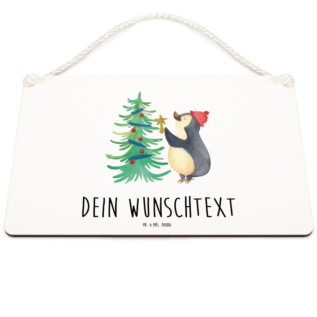 Personalisiertes Deko Schild Pinguin Weihnachtsbaum Dekoschild, Deko Schild, Schild, Tür Schild, Türschild, Holzschild, Wandschild, Wanddeko, Winter, Weihnachten, Weihnachtsdeko, Nikolaus, Advent, Heiligabend, Wintermotiv, Pinguin