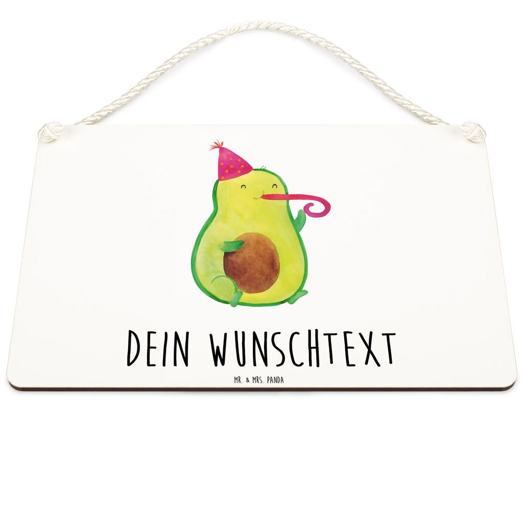 Personalisiertes Deko Schild Avocado Partyhupe Dekoschild, Deko Schild, Schild, Tür Schild, Türschild, Holzschild, Wandschild, Wanddeko, Avocado, Veggie, Vegan, Gesund, Party, Feierlichkeit, Feier, Fete, Geburtstag, Gute Laune, Tröte