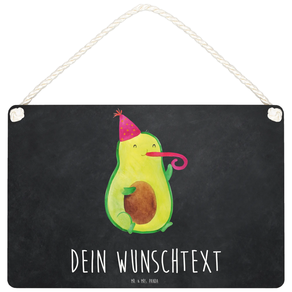 Personalisiertes Deko Schild Avocado Partyhupe Dekoschild, Deko Schild, Schild, Tür Schild, Türschild, Holzschild, Wandschild, Wanddeko, Avocado, Veggie, Vegan, Gesund, Party, Feierlichkeit, Feier, Fete, Geburtstag, Gute Laune, Tröte