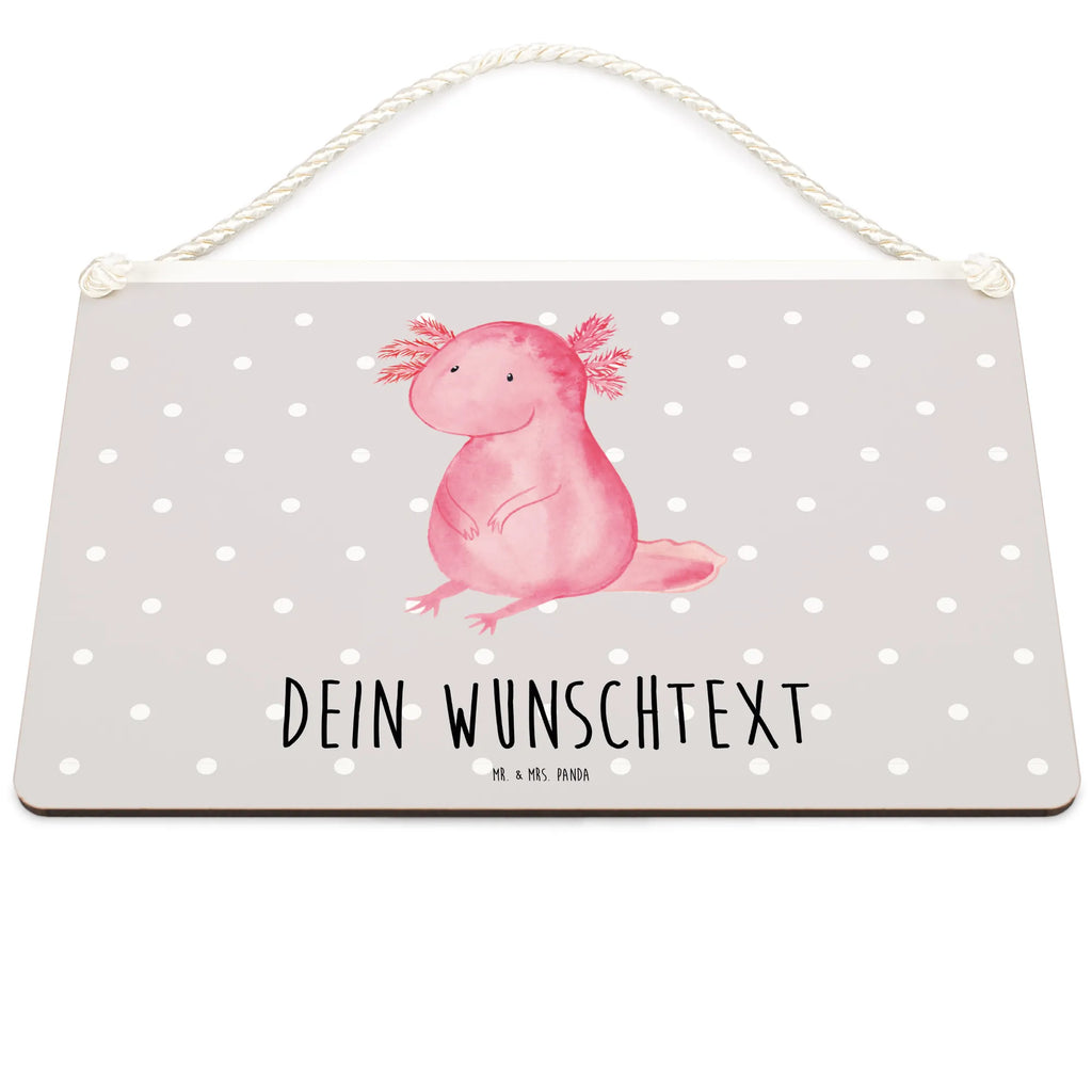 Personalisiertes Deko Schild Axolotl Dekoschild, Deko Schild, Schild, Tür Schild, Türschild, Holzschild, Wandschild, Wanddeko, Axolotl, Molch, Axolot, vergnügt, fröhlich, zufrieden, Lebensstil, Weisheit, Lebensweisheit, Liebe, Freundin