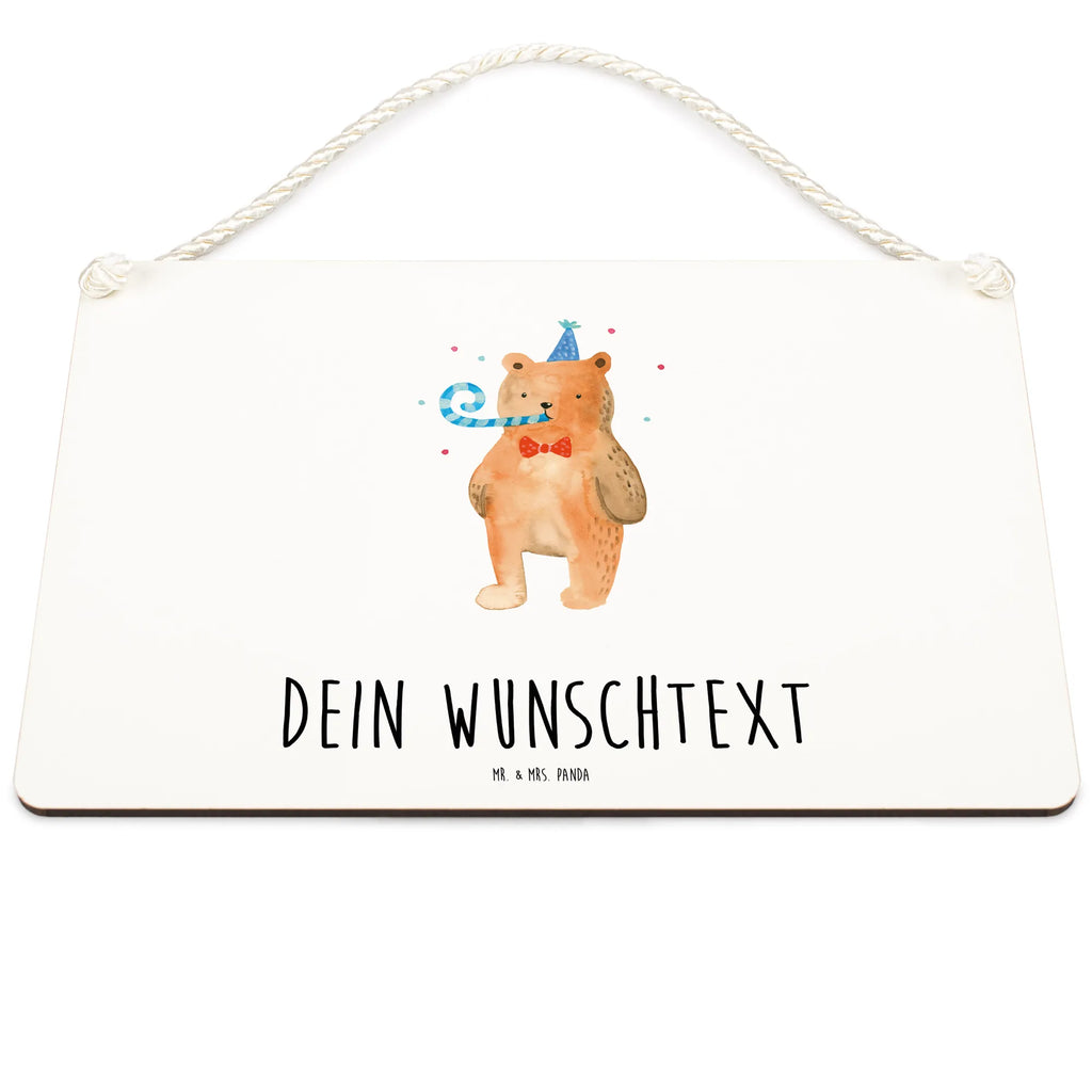 Personalisiertes Deko Schild Birthday Bär Dekoschild, Deko Schild, Schild, Tür Schild, Türschild, Holzschild, Wandschild, Wanddeko, Bär, Teddy, Teddybär, Happy Birthday, Alles Gute, Glückwunsch, Geburtstag