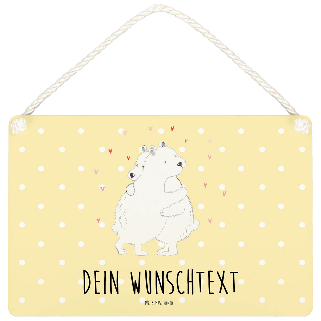 Personalisiertes Deko Schild Eisbär Umarmen Dekoschild, Deko Schild, Schild, Tür Schild, Türschild, Holzschild, Wandschild, Wanddeko, Tiermotive, Gute Laune, lustige Sprüche, Tiere