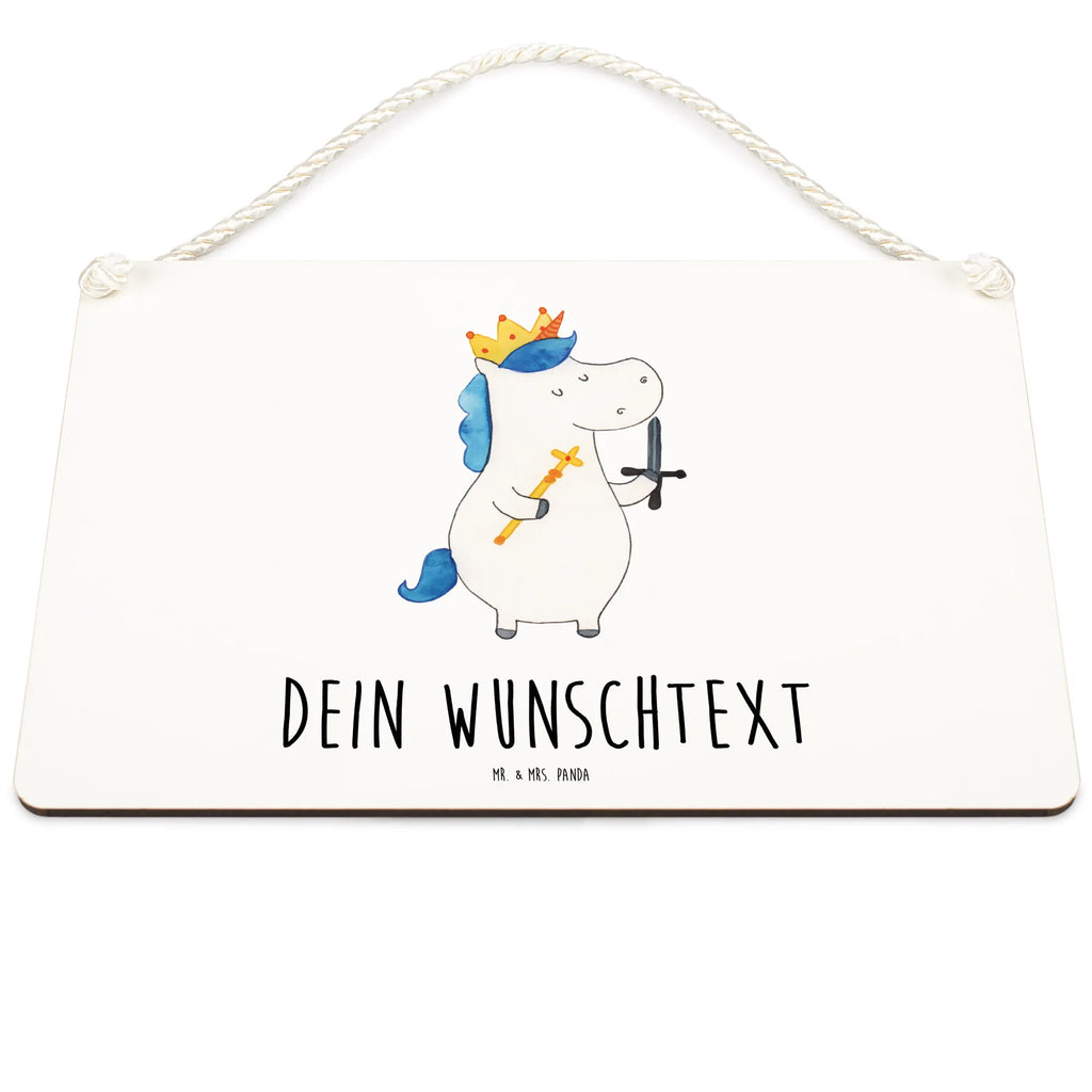 Personalisiertes Deko Schild Einhorn König mit Schwert Dekoschild, Deko Schild, Schild, Tür Schild, Türschild, Holzschild, Wandschild, Wanddeko, Einhorn, Einhörner, Einhorn Deko, Pegasus, Unicorn, König, Ritter, Mittelalter