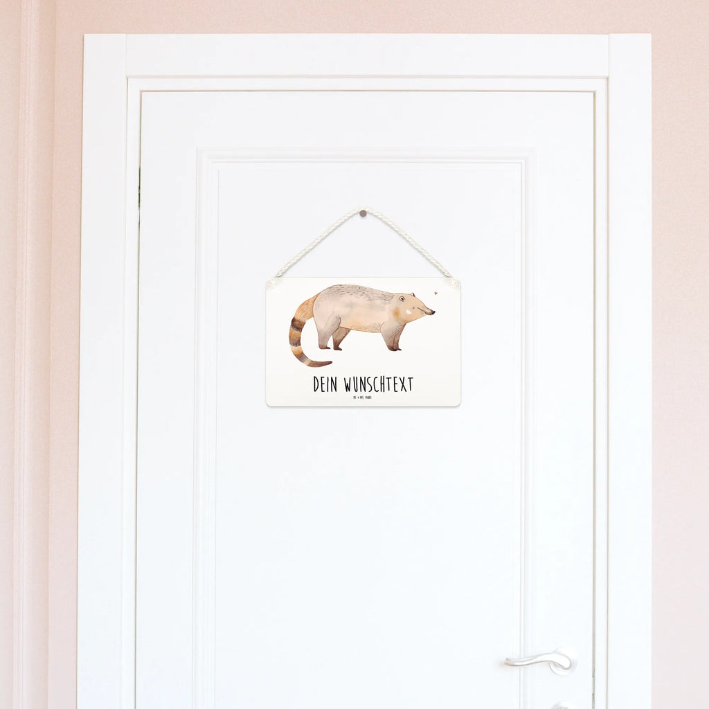 Personalisiertes Deko Schild Nasenbär Dekoschild, Deko Schild, Schild, Tür Schild, Türschild, Holzschild, Wandschild, Wanddeko, Tiermotive, Gute Laune, lustige Sprüche, Tiere, Nasenbär, Nasenbären, Rüsselbär, Bär