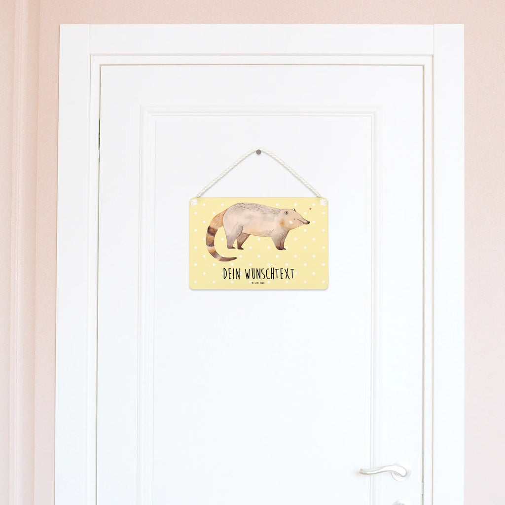 Personalisiertes Deko Schild Nasenbär Dekoschild, Deko Schild, Schild, Tür Schild, Türschild, Holzschild, Wandschild, Wanddeko, Tiermotive, Gute Laune, lustige Sprüche, Tiere, Nasenbär, Nasenbären, Rüsselbär, Bär