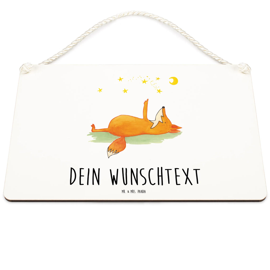 Personalisiertes Deko Schild Fuchs Sterne Dekoschild, Deko Schild, Schild, Tür Schild, Türschild, Holzschild, Wandschild, Wanddeko, Fuchs, Füchse, tröstende Worte, Spruch positiv, Spruch schön, Romantik, Always Look on the Bright Side of Life