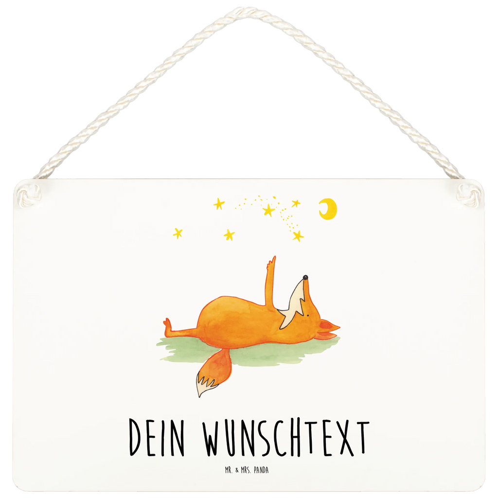 Personalisiertes Deko Schild Fuchs Sterne Dekoschild, Deko Schild, Schild, Tür Schild, Türschild, Holzschild, Wandschild, Wanddeko, Fuchs, Füchse, tröstende Worte, Spruch positiv, Spruch schön, Romantik, Always Look on the Bright Side of Life