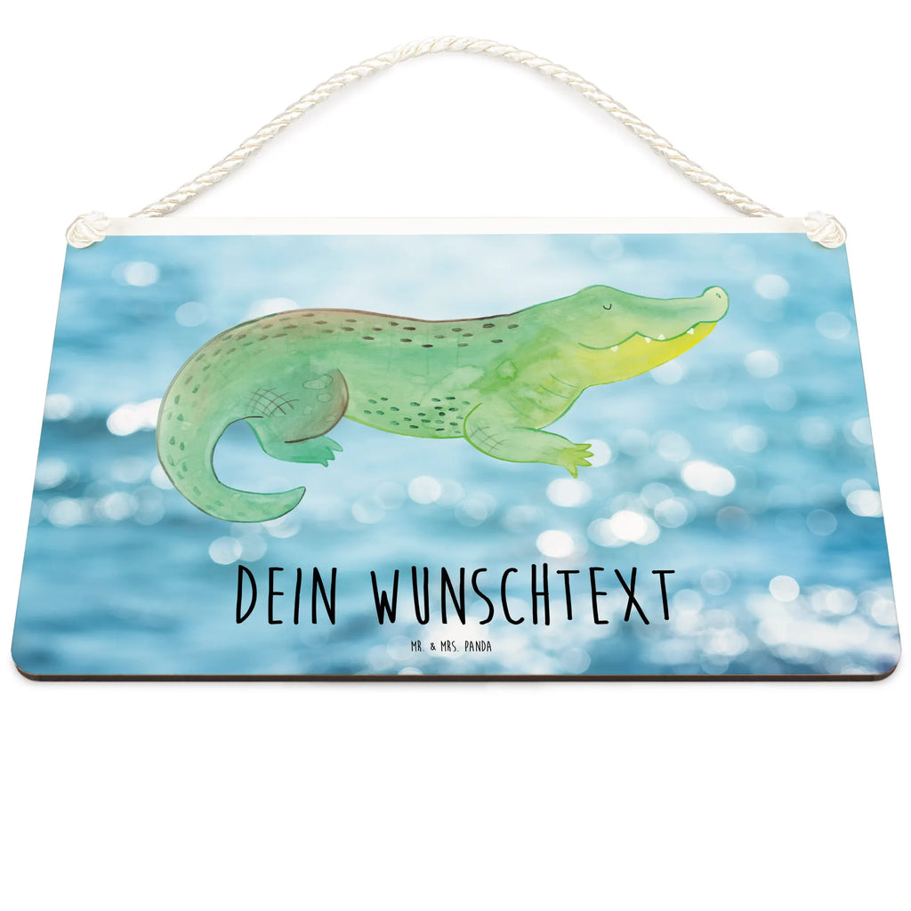 Personalisiertes Deko Schild Krokodil Dekoschild, Deko Schild, Schild, Tür Schild, Türschild, Holzschild, Wandschild, Wanddeko, Meerestiere, Meer, Urlaub, Krokodil, Krokodile, verrückt sein, spontan sein, Abenteuerlust, Reiselust, Freundin, beste Freundin, Lieblingsmensch