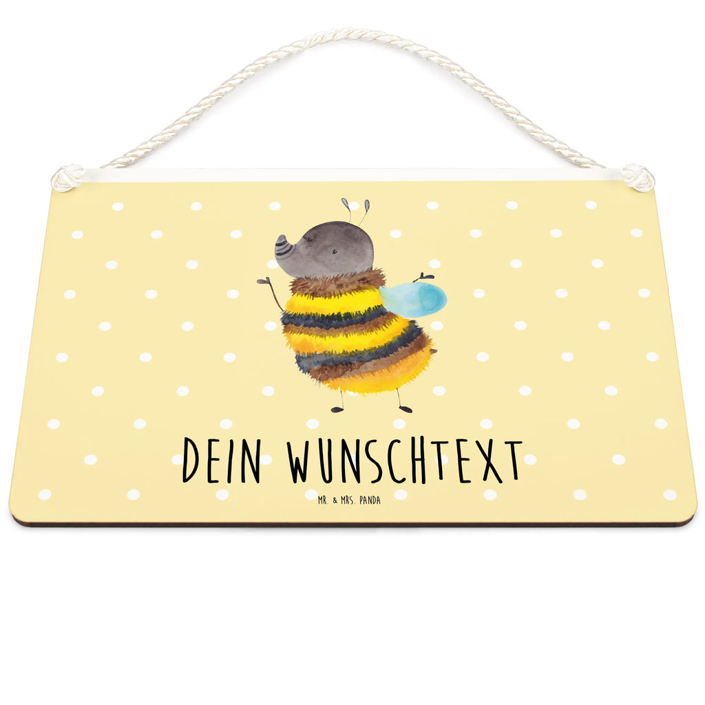 Personalisiertes Deko Schild Hummel flauschig Dekoschild, Deko Schild, Schild, Tür Schild, Türschild, Holzschild, Wandschild, Wanddeko, Tiermotive, Gute Laune, lustige Sprüche, Tiere, Hummel, Flauschig, Biene, Blume, Natur