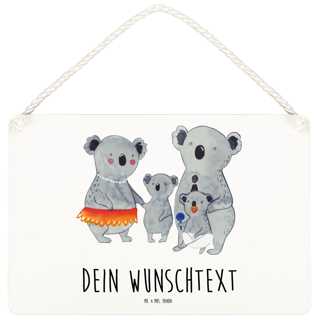 Personalisiertes Deko Schild Koala Familie Dekoschild, Deko Schild, Schild, Tür Schild, Türschild, Holzschild, Wandschild, Wanddeko, Familie, Vatertag, Muttertag, Bruder, Schwester, Mama, Papa, Oma, Opa, Koala, Koalas, Family, Kinder, Geschwister, Familienleben