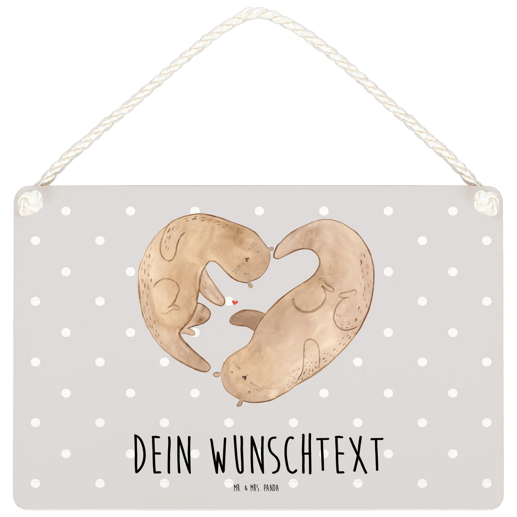 Personalisiertes Deko Schild Otter Herz Dekoschild, Deko Schild, Schild, Tür Schild, Türschild, Holzschild, Wandschild, Wanddeko, Otter, Fischotter, Seeotter, Liebe, Herz, Liebesbeweis, Liebesgeschenk, Bessere Hälfte, Love you, Jahrestag, Hochzeitstag, Verlobung, gemeinsames Leben