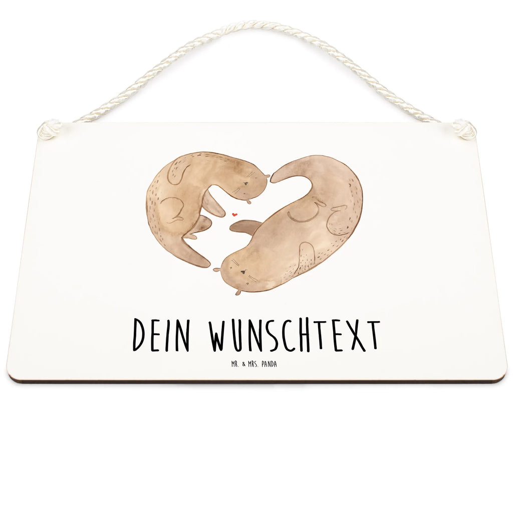 Personalisiertes Deko Schild Otter Herz Dekoschild, Deko Schild, Schild, Tür Schild, Türschild, Holzschild, Wandschild, Wanddeko, Otter, Fischotter, Seeotter, Liebe, Herz, Liebesbeweis, Liebesgeschenk, Bessere Hälfte, Love you, Jahrestag, Hochzeitstag, Verlobung, gemeinsames Leben