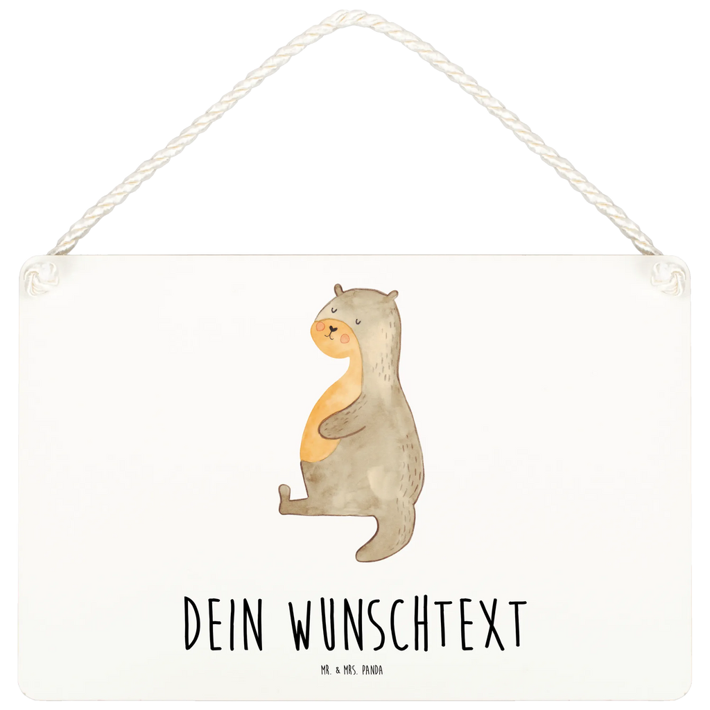 Personalisiertes Deko Schild Otter Bauch Dekoschild, Deko Schild, Schild, Tür Schild, Türschild, Holzschild, Wandschild, Wanddeko, Otter, Fischotter, Seeotter, Otter Seeotter See Otter