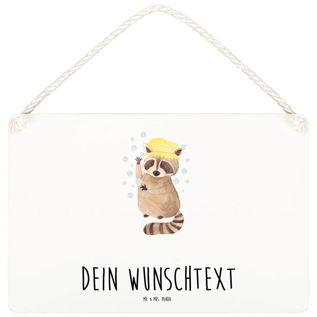 Personalisiertes Deko Schild Waschbär Dekoschild, Deko Schild, Schild, Tür Schild, Türschild, Holzschild, Wandschild, Wanddeko, Tiermotive, Gute Laune, lustige Sprüche, Tiere, Waschbär, Tagträumen, Plan, Fröhlich, waschen, Seifenblasen